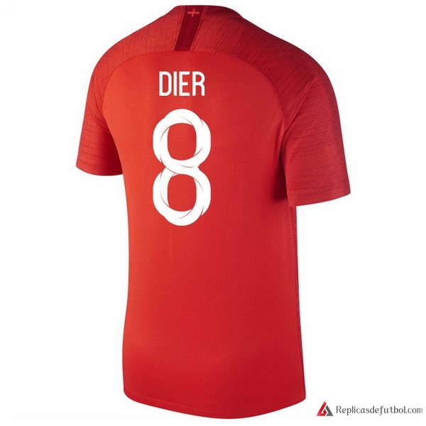 Camiseta Seleccion Inglaterra Segunda equipación Dier 2018 Rojo